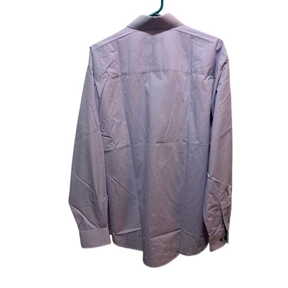 Yves St. Laurent Button Up Purple Lilac Dress Shirt size 16 34-35 Large NWT - Picture 2 of 9